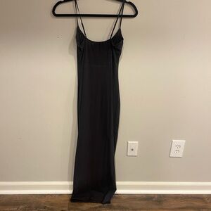 Skims Black Spaghetti Strap Dress